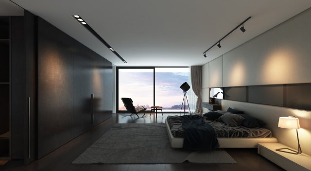 master bedroom qht 3D Модель .c4d .max .obj .3ds .fbx .stl .blend 
