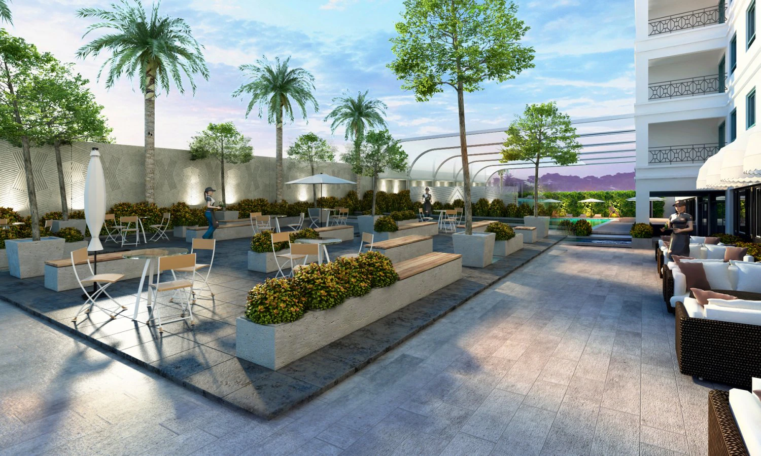 mfgarden cafe exterior 3D Model .c4d .max .obj .3ds .fbx .stl .blend 