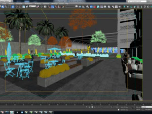 mfgarden cafe exterior 3D Model
