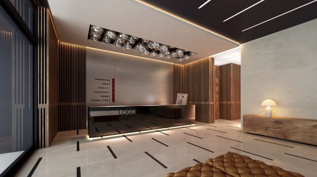 reception qnd Model 3D .c4d .max .obj .3ds .fbx .stl .blend 