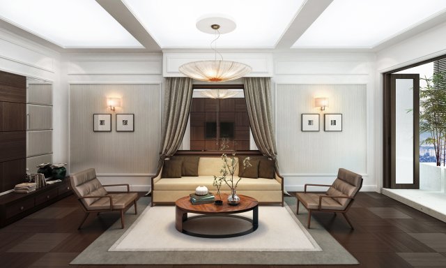nn livingroom 3D Модель .c4d .max .obj .3ds .fbx .stl .blend 
