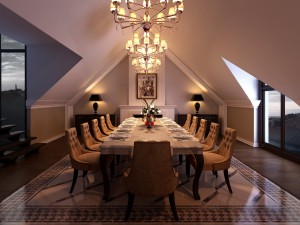 semiclassic dining room 3Dモデル