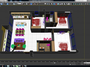 apartment interior high view 3Dモデル