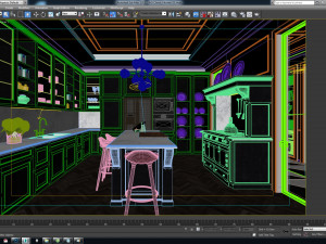 aq classic kitchen Model 3D