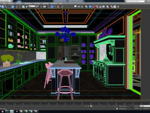 aq classic kitchen 3D Model