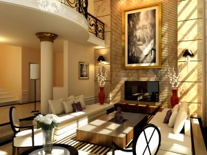 classic livingroom 03 3D 模型