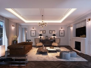 classic livingroom o2 3D-Modell