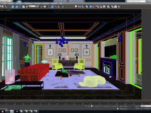 classic livingroom o2 3D Model