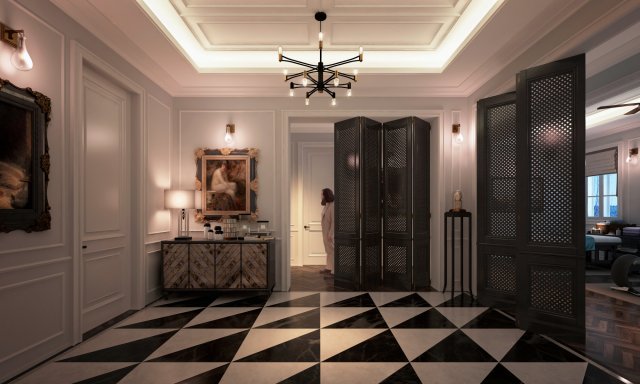 classic lobby 3rd vc 3D Модель .c4d .max .obj .3ds .fbx .stl .blend 