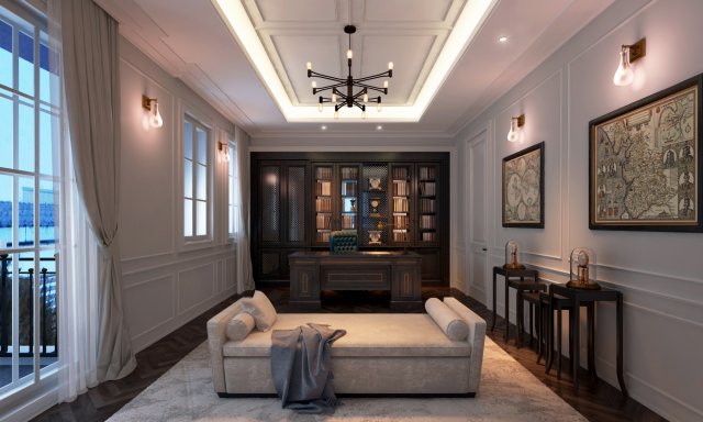 classic readingroom vc Model 3D .c4d .max .obj .3ds .fbx .stl .blend 
