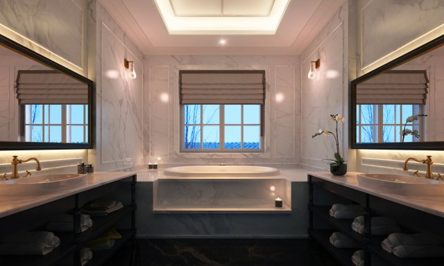 aq classic bathroom vc Modelo 3D .c4d .max .obj .3ds .fbx .stl .blend 