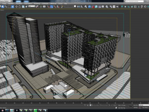 cn complex building Modèle 3D