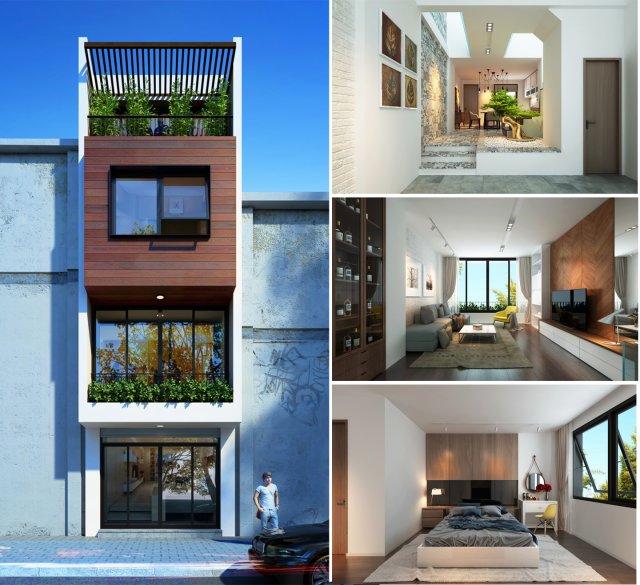 ct exterior and interior houses Modello 3D .c4d .max .obj .3ds .fbx .stl .blend 