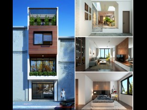 ct exterior and interior houses 3D Model