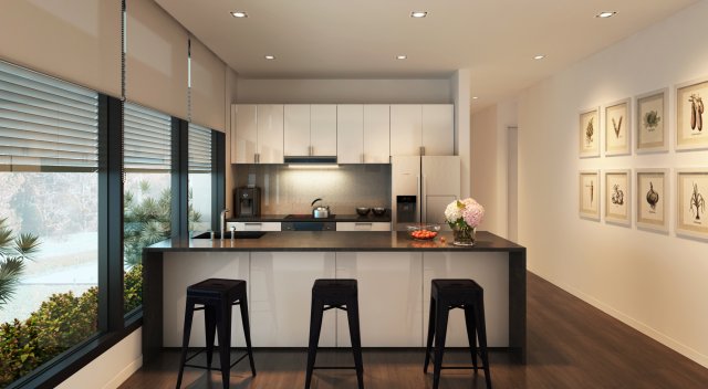 kitchen q 3D Model .c4d .max .obj .3ds .fbx .stl .blend 