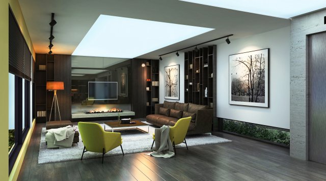 lh livingroom 3D Model .c4d .max .obj .3ds .fbx .stl .blend 
