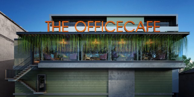 ad cafe exterior 3D Model .c4d .max .obj .3ds .fbx .stl .blend