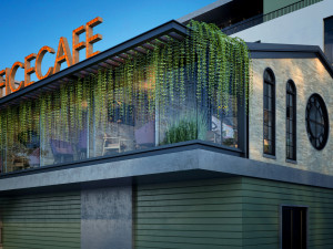 ad cafe exterior 3D Model