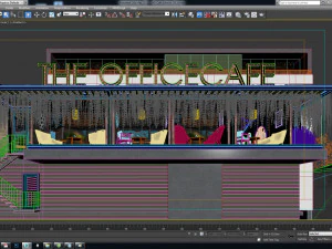 ad cafe exterior 3D Model