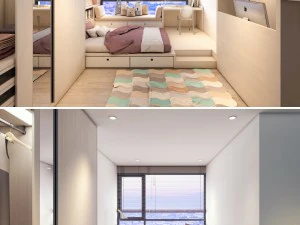 quarto para irm&atilde;s Modelo 3D