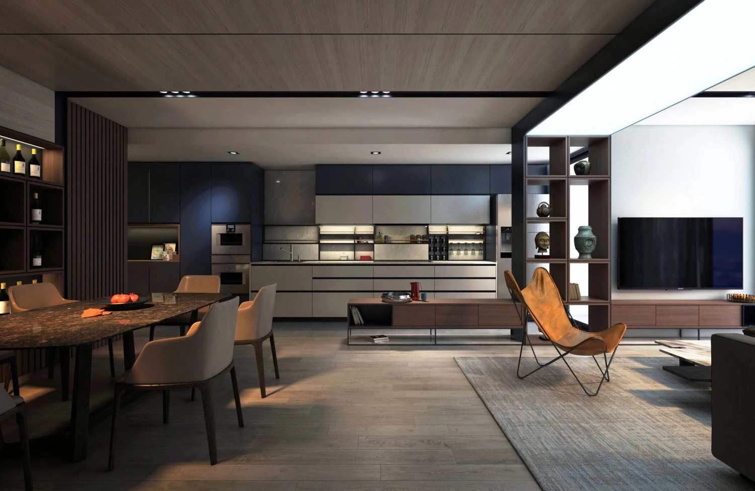 ph livingroom k 3D Model .c4d .max .obj .3ds .fbx .stl .blend 