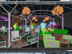 caff&egrave; blu notte 02 Modello 3D