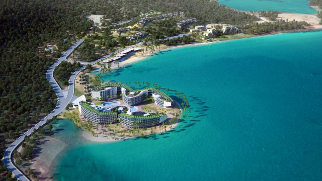 buildings of resort 3D Model .c4d .max .obj .3ds .fbx .stl .blend 
