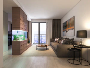 ch sala de estar bn Modelo 3D