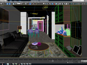 ch livingroom bn 3D Модель