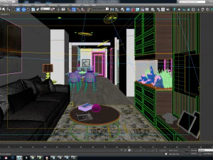 ch livingroom bn 3D Model