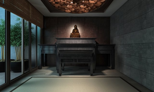 dc altar Modello 3D .c4d .max .obj .3ds .fbx .stl .blend 