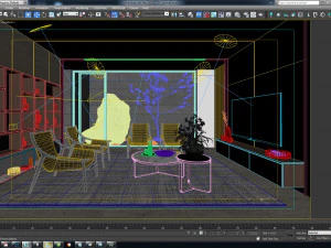 espa&ccedil;o lounge dc Modelo 3D