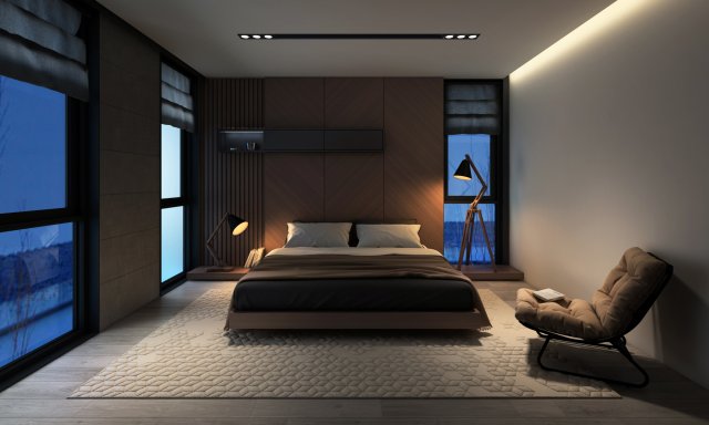 dc bedroom 01 3D Model .c4d .max .obj .3ds .fbx .stl .blend 