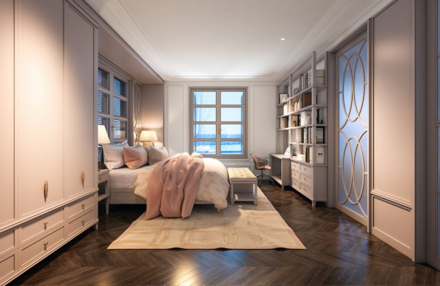 gialam 2 bedroom for girl 3D मॉडल .c4d .max .obj .3ds .fbx .stl .blend 