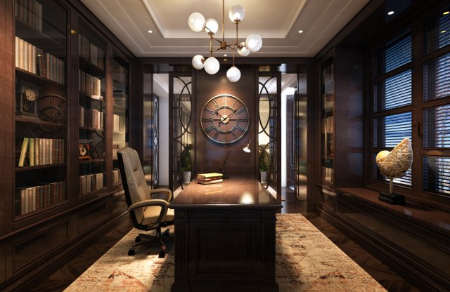 gl2 library house 3D Model .c4d .max .obj .3ds .fbx .stl .blend 
