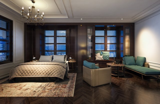 gialam2 master bedroom 3Dモデル .c4d .max .obj .3ds .fbx .stl .blend 