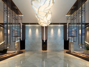 hall of hotel 3D 模型