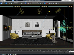sat livingroom 3D Model