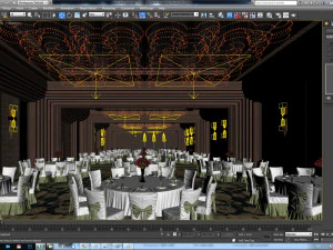 caobang hotel assembly room 3D Model
