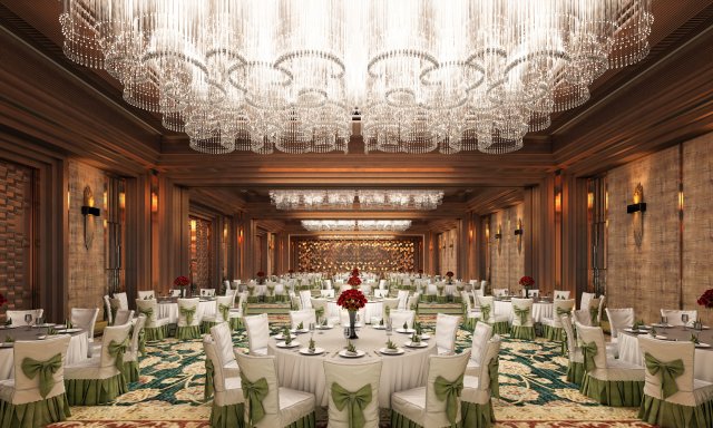 caobang hotel assembly room Modelo 3D .c4d .max .obj .3ds .fbx .stl .blend 