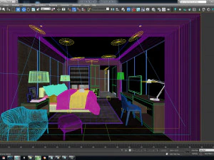 hotel room 3D Model