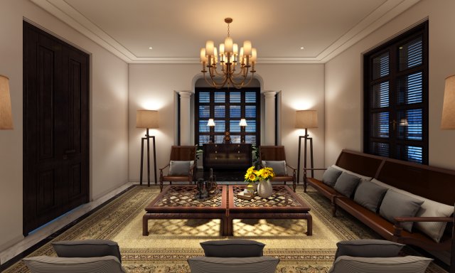 pdp livingroom 3D 모델 .c4d .max .obj .3ds .fbx .stl .blend 