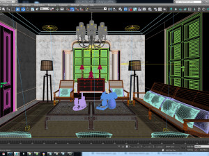 pdp livingroom 3D 모델