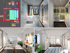 hmn kid room full room 3D Model
