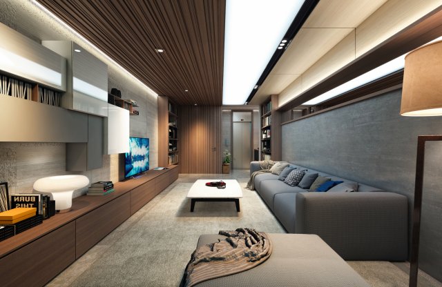 ct livingroom 3D Model .c4d .max .obj .3ds .fbx .stl .blend 