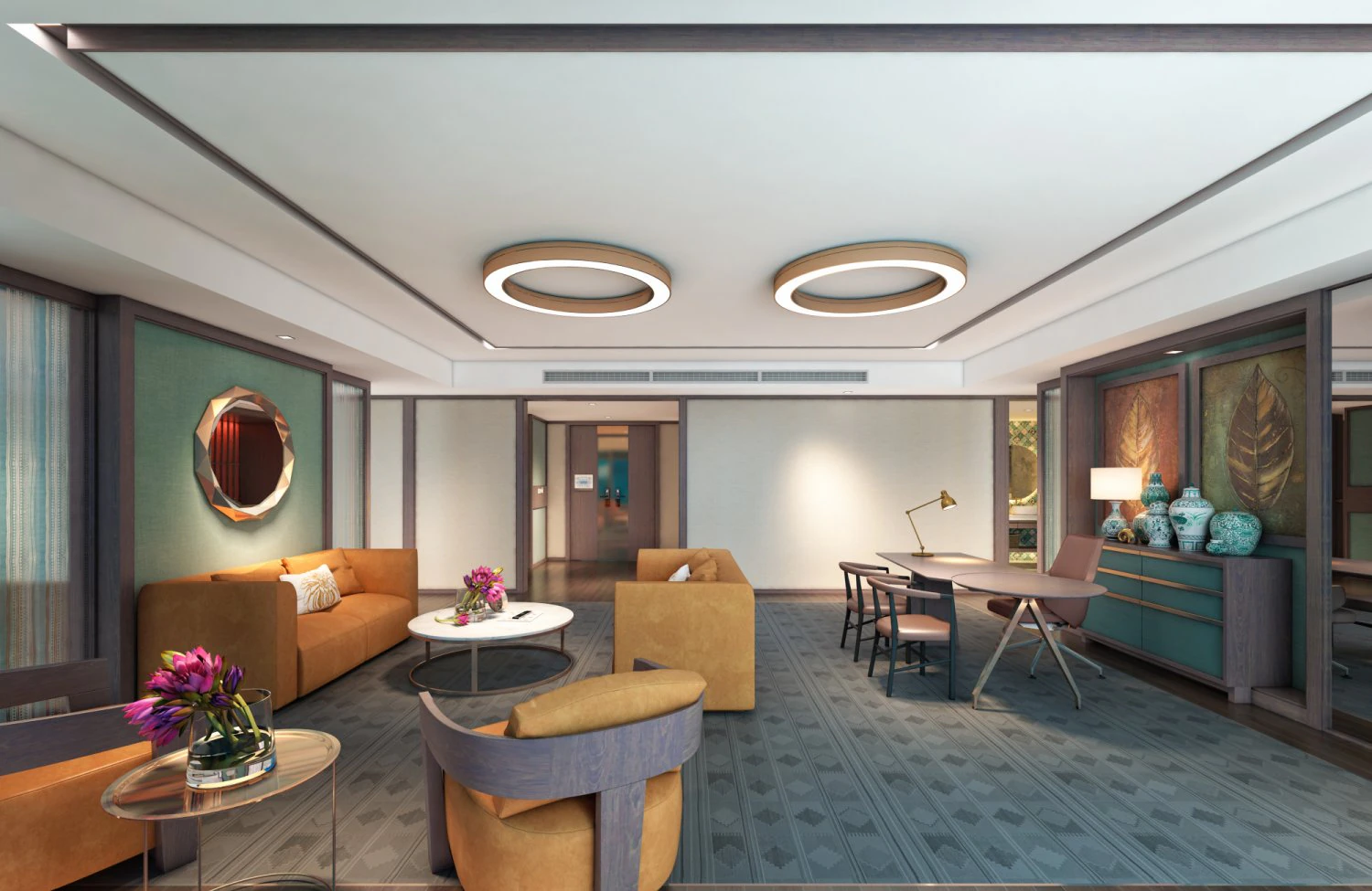 hotel president room 3D Model .c4d .max .obj .3ds .fbx .stl .blend
