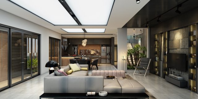 ak house 1th floor interior Modello 3D .c4d .max .obj .3ds .fbx .stl .blend 