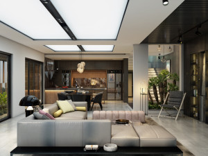 ak house 1th floor interior 3D-Modell