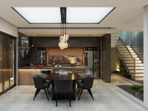 ak house 1th floor interior Modello 3D