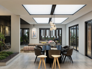 ak house 1th floor interior Modello 3D